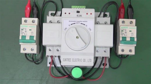 Single Phase ATS Automatic Transfer Switch Manual Changeover Switch 63A 2P 4P ATS Generator Controller