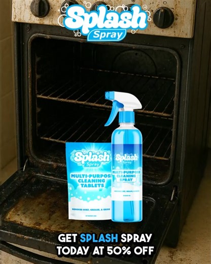 This cleaning product is amazing! It easily removes grease, mold, soap scum, you name it! There isn't a surface it won't clean, everything sparkles like new! It's 50% off right now try it before they sell out! | Buy Splash Spray | Facebook