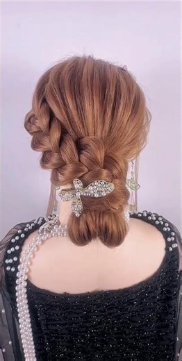 Elegant Braided Low Bun 💇‍♀️ | Professional Hairstyle Tutorial #hairinspiration #hairstyles