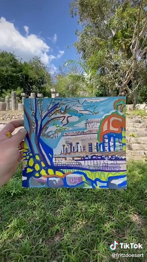 Exploring the Mayan Culture through Art: Temple of the Warriors in Chichen Itza