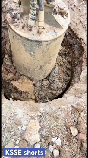How Engineers Dig Pile Foundations Faster 🤯🏗️ #Construction #Engineering