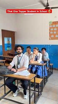 That One Topper Student in School 😎 #shorts #ytshorts #teratrigun #comedyshorts #topper