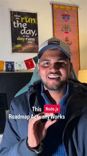 Arpit | Career • Tech • Growth on Instagram: "Stop falling into tutorial hell! 🚫 Learn Node.js basics, build one guided project, then create your own projects without tutorials. Use AI only to help with logic. 💡 This is how you actually learn while building and level up fast! 🚀 #NodeJS #WebDevelopment #LearnByBuilding #CodingJourney #DeveloperLife"