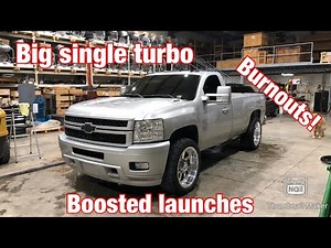 Boosted Launches and burnouts in the S369sxe LML Duramax!