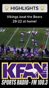8.2K views · 174 reactions |  HIGHLIGHTS  Check out @PAOnTheMic’s call of the Minnesota Vikings 29-22 win over the Bears on Sunday! | KFAN FM 100.3 | Facebook