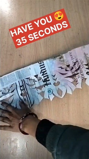 Home Decor Diy|How To Make Paper Toran|Paper Cut Out #shorts #diy #trending #viral #art #handmade