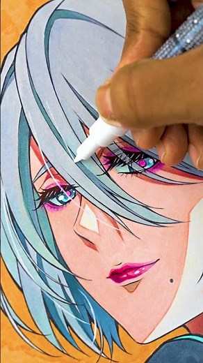 How i COLOR anime hair ! #描き方 #イラスト #illustration