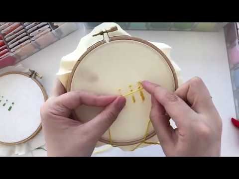 How many strands to use for hand embroidery