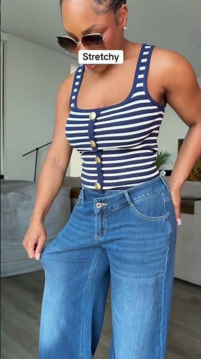 found my new everyday jeans and I'm obsessed 👖 these Halara asymmetrical waist low rise jeans are