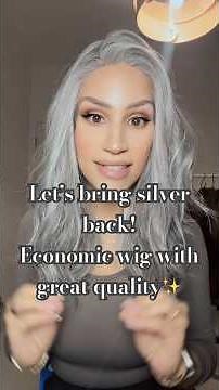 This Affordable Silver Wig Looks Like a Salon Color! 🤍✨
