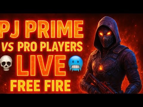 PJ PRIME vs PRO PLAYERS🤯🥶 | LIVE FREE FIRE CUSTOM ROOM☠️🤯