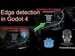 Godot 4: Edge detection shader (tutorial) - Sobel operator and Gaussian blur