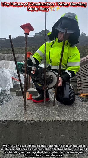 The Future of Construction | Rebar Bending Made Easy 🏗️⚡
