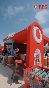 We turned up the summer vibes with our summer booths packed with giveaways, refreshing treats, and premium gifts made just for you ☀️⛱️♥️ | Vodafone RED Egypt