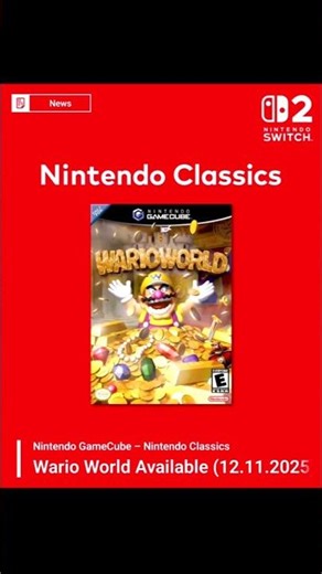 Wario World | Nintendo Classics - Release Date Announced - Switch 2 - GameCube