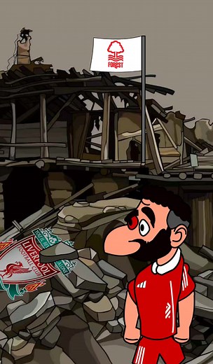 Liverpool got destroyed 0-3 by Nottingham forest 🤩 #liverpool #fypシ゚ | funny cartoon