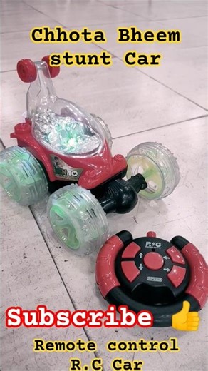 Chhota Bheem stunt Car 🚗| R.C Car Remote control! #toys #trending #funny #kids #shorts
