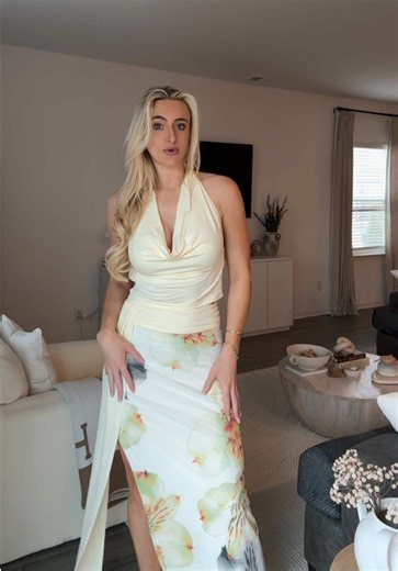 The perfect vacay set you won’t just wear one time🍋🍯✨🌺 #summerset #vacationoutfit #springbreakoutfits #vacationoutfit