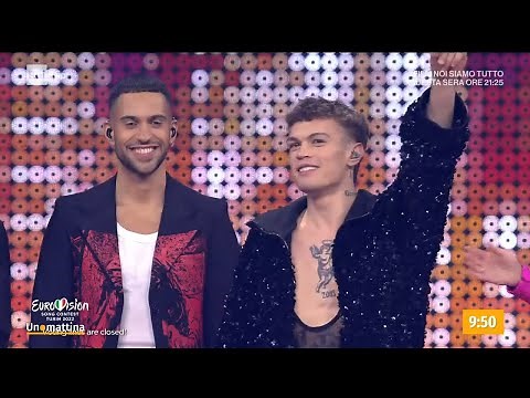 Eurovision: ieri sera la prima serata in diretta su Rai Uno - Unomattina - 11/05/2022
