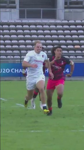 England U20 Men’s winger Toby Cousins' first try against Fiji at the World Rugby U20 Championship 🙌