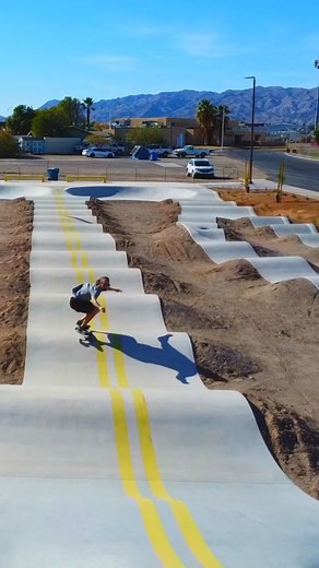 Racing around the brand new pump track in Needles California! Surfing this cement feels just right with the custom @loadedboards vanguard 🤙😎 . 🎥 https://youtu.be/dUV_mZhBdjc . #longboarding #pumptrack #longboard #skateboarding #California #viveelflow #cementsurfing #surfskate #skate #longboardlife #pumptrackskate #skatelife #skateboardingisfun #socal #loadedboards | Lost Coast Longboarding