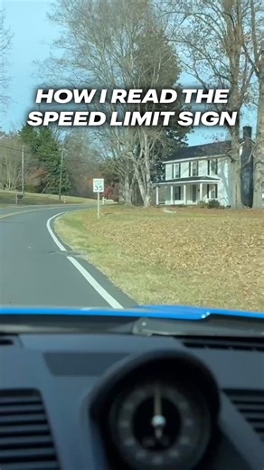 How I read the speed limit sign 😂 #cars | HBi Auto