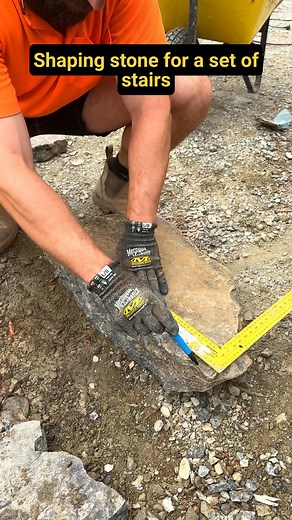 Repost: a stair tread from a set of bluestone steps.#stonework #stonemason #canberra #landscaping #construction #mason #building #stonewalling | Ivey Masonry