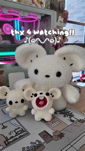 lets crochet a ˖°.✧chungus mouse :p ✧˖°. (a big baby for my maushold!)