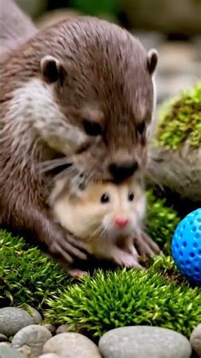 Cutest Chaos Otter and Hamster’s Playtime Gone Wild