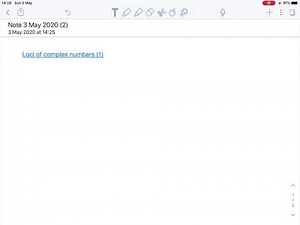 Loci of complex numbers (1)