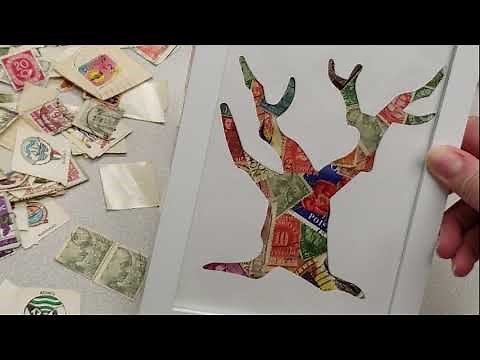 Adult Take & Make - Postage Stamp Collage