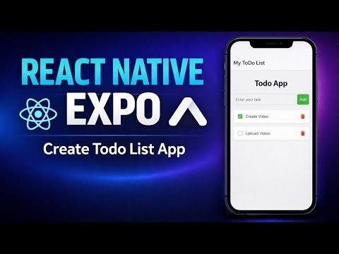 Build Todo List App in React Native Expo in Hindi | AsyncStorage, Edit, Delete | Beginner Project