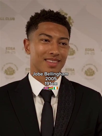 Jobe height mogging Jude #bellingham #fyp #footballedit | Jobe Bellingham