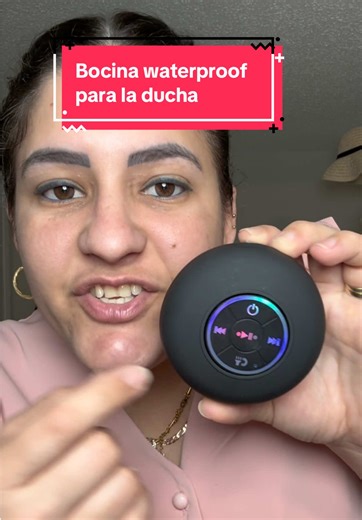 Bocina Bluetooth waterproof con luces LED 🔥 se pega en la ducha, suena durísimo y es recargable perfecta para baño, piscina o playa en oferta #tiktokshop #bocinaBluetooth #gadgets #compraya #productoviral