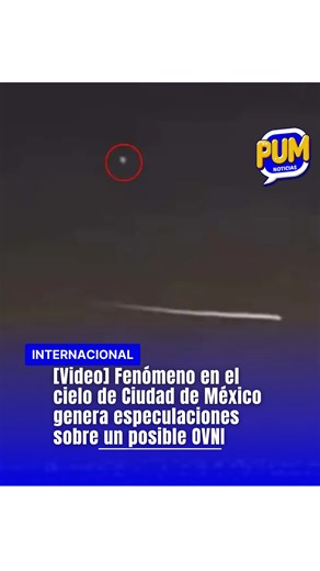 #Internacional | En la madrugada del 16 de abril de 2025, un bólido cruzó el cielo de la Ciudad de México, generando una intensa estela luminosa y un fuerte estruendo que alarmó a los habitantes. Este fenómeno fue captado en videos que rápidamente se difundieron en redes sociales, donde muchos especularon que un OVNI había alterado la trayectoria del meteorito. Usuarios en plataformas como Twitter compartieron imágenes y comentarios, expresando su sorpresa y preocupación por el evento.​ Expertos