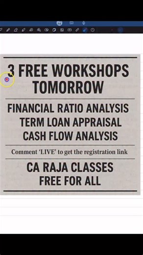 Comment LIVE to join | Banking Credit Analysis Process