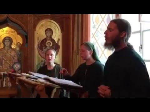Russian monk singing the Lord's prayer in Syriac (Aramaic)