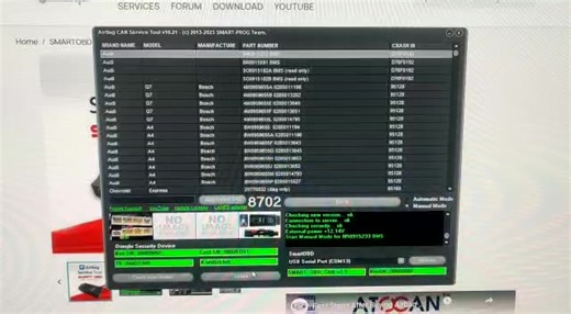 HYBRID BATTERY CONTROL MODULE REPAIR SOLUTION AUDI BMS MODULE REPAIR BY CAN Audi, , , 8R0915233 BMS, D76F0192, Audi, , , 8R0915591 BMS, D76F0192, Audi, , , 5C6915182A BMS (read only), D76F0192, Audi, , , 5C6915182B BMS (read only), D76F0192, #smartobd #diagcar #audi #cpt #hybrid #battery #module #solution #BMS | Carprotool Programmer