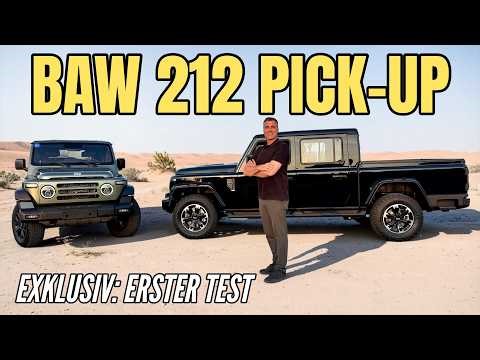 BAW 212 P01 Pick-up 2026: Diesel with 190 hp for 41,995 euros | First test drive in China