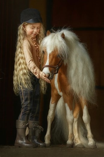 10K views · 507 reactions | When fairy tales come to life… ✨ This little cowgirl found her perfect pony partner — and they’re stealing hearts already!  #PonyAdventures #MagicMoments #MiniPony #CountryDays #HappyHearts #PonyLove #ChildhoodMagic #MiniHorseMoments | Coloured Stallions | Facebook