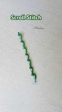 Scroll Stitch Hand Embroidery