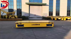 Flatbed Car Trackless Transfer Trolley Flat Transfer Cart Heavy Duty Motorized Size Electric Transport Cart