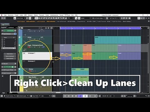 Cubase: Using the Lanes Function (Comping)