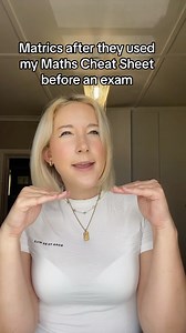 This cheat sheet makes studying maths so easy and you actually understand what you are doing🥳You can get it in my bio! #school #maths #teacher #studyhacks | Miss Angler