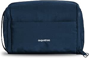 augustnoa Dopp Kit for Men | Travel Toiletry Bag with 11 Pockets & Expandable Side Compartments | Water-Resistant, Eco-Friendly Recycled Material | Compact, Lightweight & Perfect for Travel Essentials
