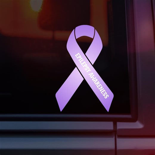 Epilepsy Awareness Ribbon Car Decal | UV & Waterproof Decal - Etsy