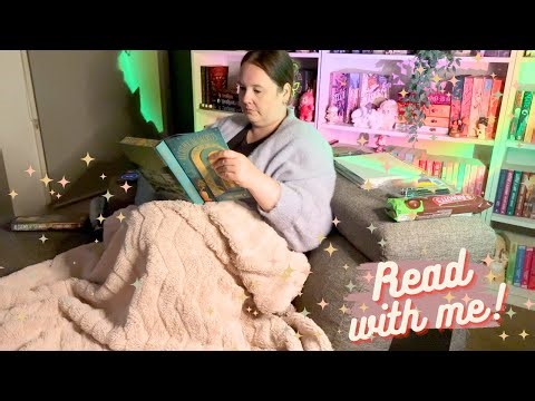 ASMR | Read With Me For 1 Hour - Reading Sprints, rain sounds, page turning, book tapping no talking