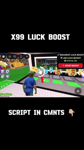 [NEW UPDATED] X99 LUCKY SCRIPT | STEALER A BRAINROT | LUCKY BOOSTING | NO KEY 🔑 #stealabrainrot