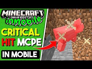 Minecraft Java Critical Hit For Minecraft MCPE/Bedrock Hindi