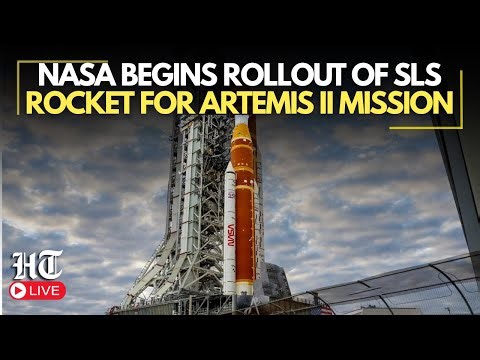 NASA LIVE: NASA begins rollout of SLS rocket for Artemis II mission | Artemis II crew LIVE